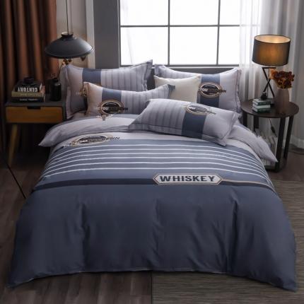 91家纺网 家纺一手货源 找家纺 （总3）雲归梦 2020新款13372全棉大版四件套