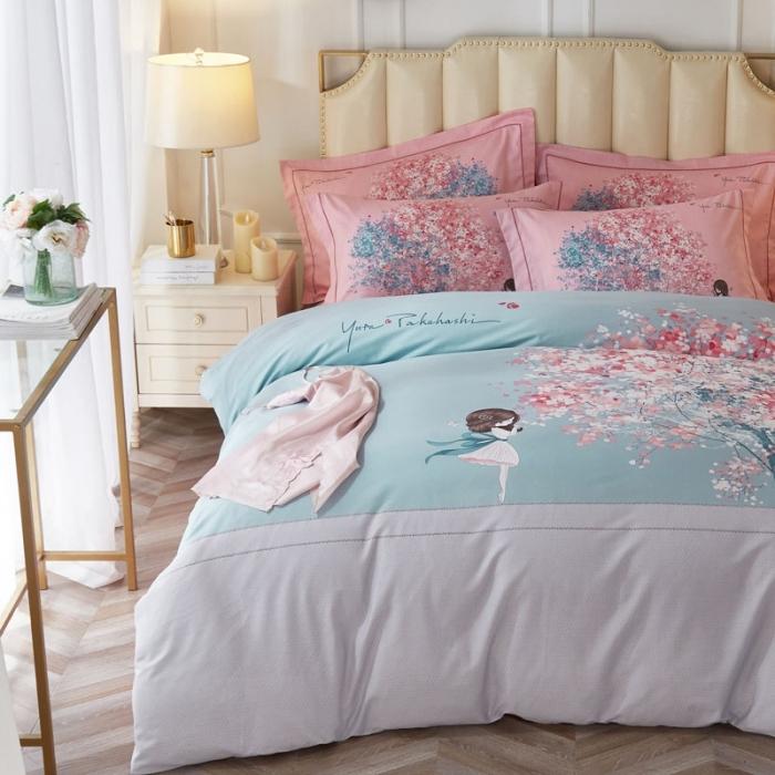 91家纺网 家纺一手货源 找家纺 （总3）雲归梦 2020新款13372全棉大版四件套