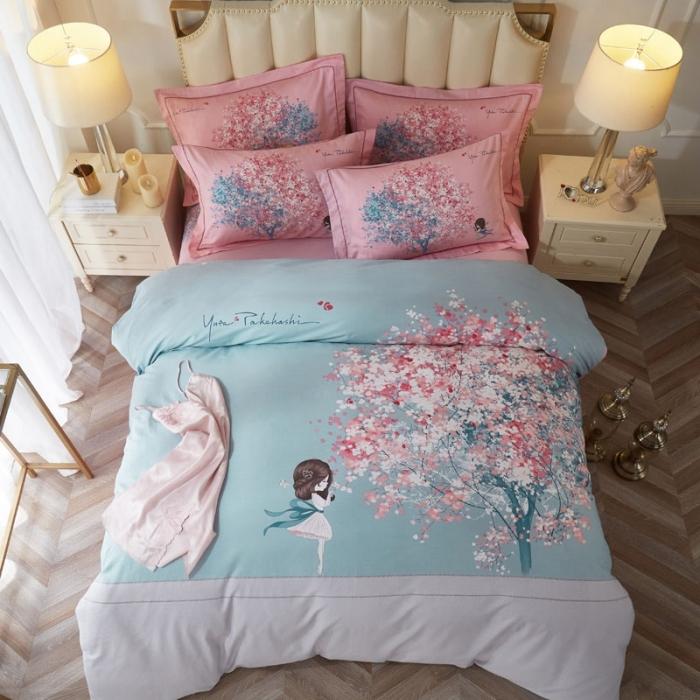 91家纺网 家纺一手货源 找家纺 （总3）雲归梦 2020新款13372全棉大版四件套