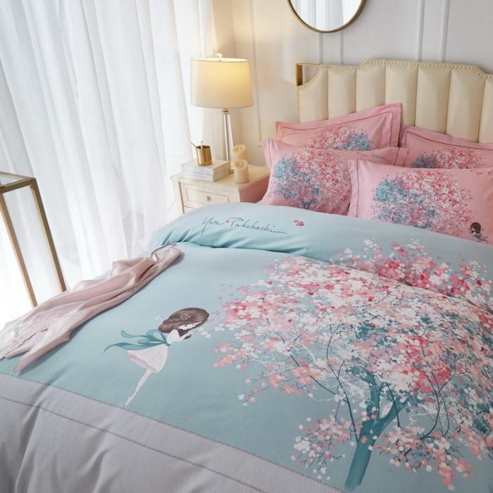 91家纺网 家纺一手货源 找家纺 （总3）雲归梦 2020新款13372全棉大版四件套