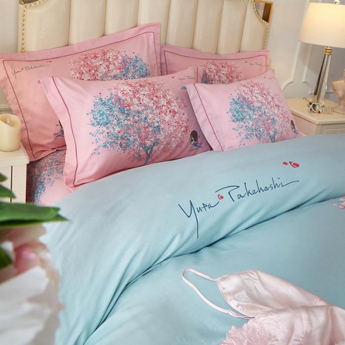 91家纺网 家纺一手货源 找家纺 （总3）雲归梦 2020新款13372全棉大版四件套