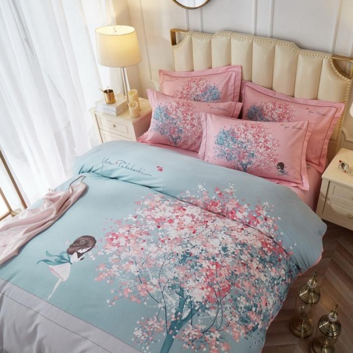 91家纺网 家纺一手货源 找家纺 （总3）雲归梦 2020新款13372全棉大版四件套