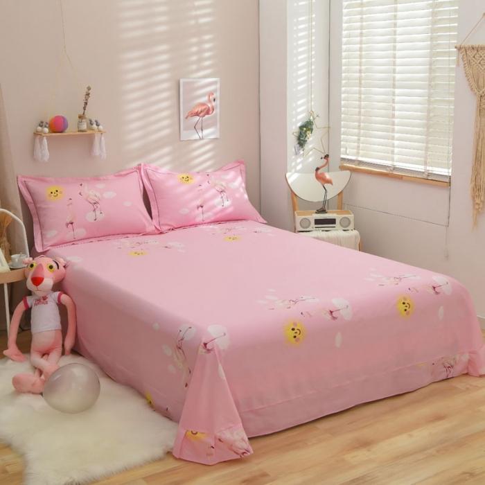 91家纺网 家纺一手货源 找家纺 雲归梦 2020新款13372全棉大版四件套 爱情鸟