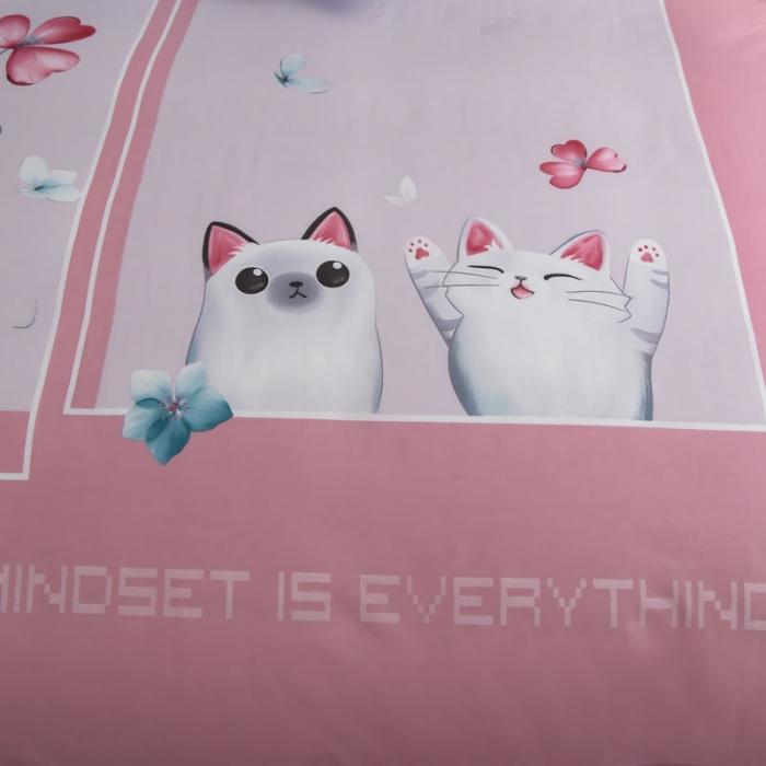 91家纺网 家纺一手货源 找家纺 雲归梦 2020新款13372全棉大版四件套 小甜心粉