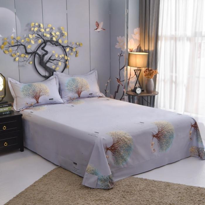 91家纺网 家纺一手货源 找家纺 雲归梦 2020新款13372全棉大版四件套 许愿树