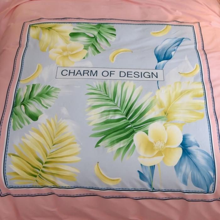 91家纺网 家纺一手货源 找家纺 雲归梦 2020新款13372全棉大版四件套 叶语