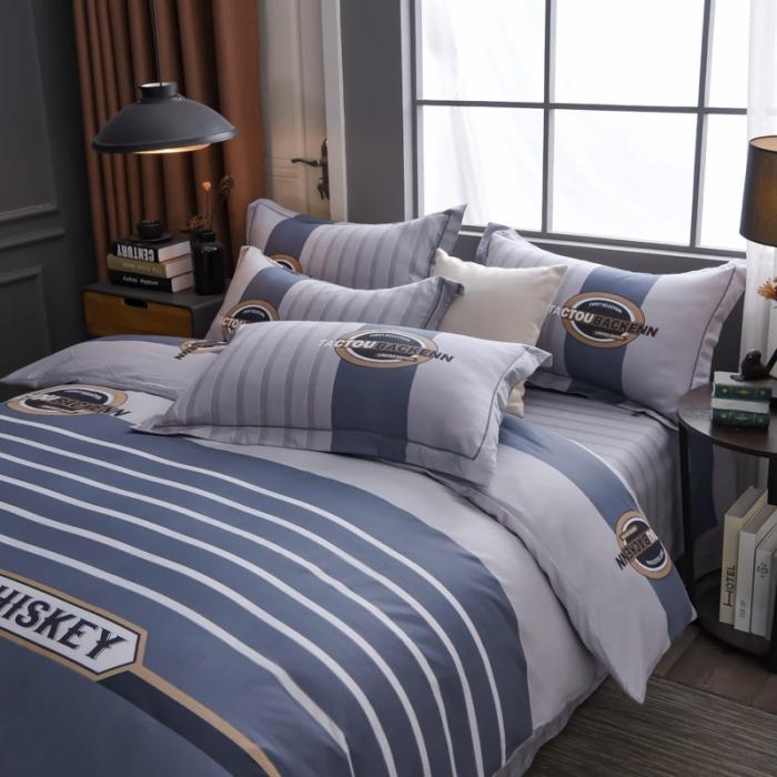 91家纺网 家纺一手货源 找家纺 雲归梦 2020新款13372全棉大版四件套 美式情调