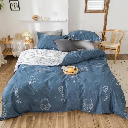 91家纺网 家纺一手货源 找家纺 （总）窝米 2020春夏新品花卉风系列四件套床笠款