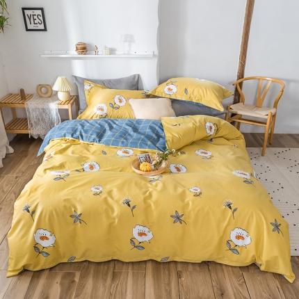 91家纺网 家纺一手货源 找家纺 （总）窝米 2020春夏新品花卉风系列四件套床笠款