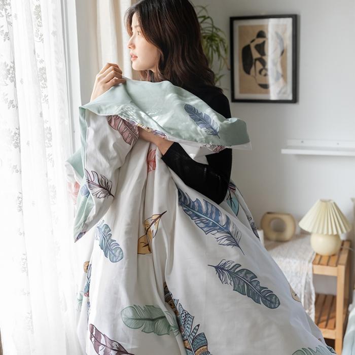 91家纺网 家纺一手货源 找家纺 （总）窝米 2020春夏新品花卉风系列四件套床笠款