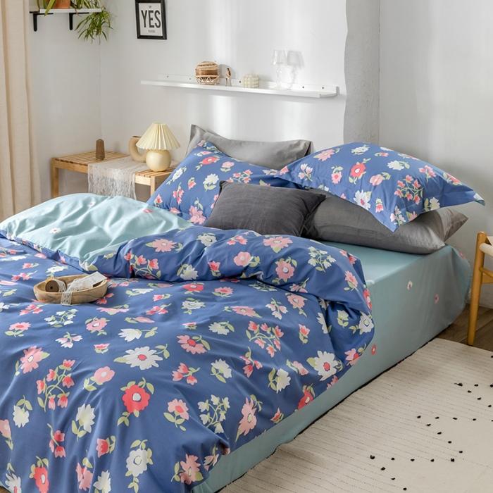 91家纺网 家纺一手货源 找家纺 窝米 2020春夏新品花卉风系列四件套 浮华