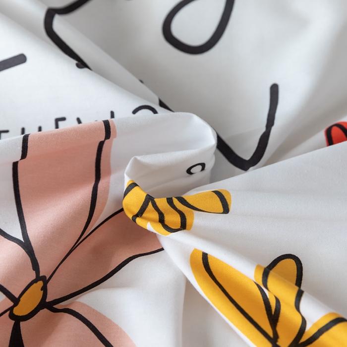 91家纺网 家纺一手货源 找家纺 窝米 2020春夏新品花卉风系列四件套 韩式花朵