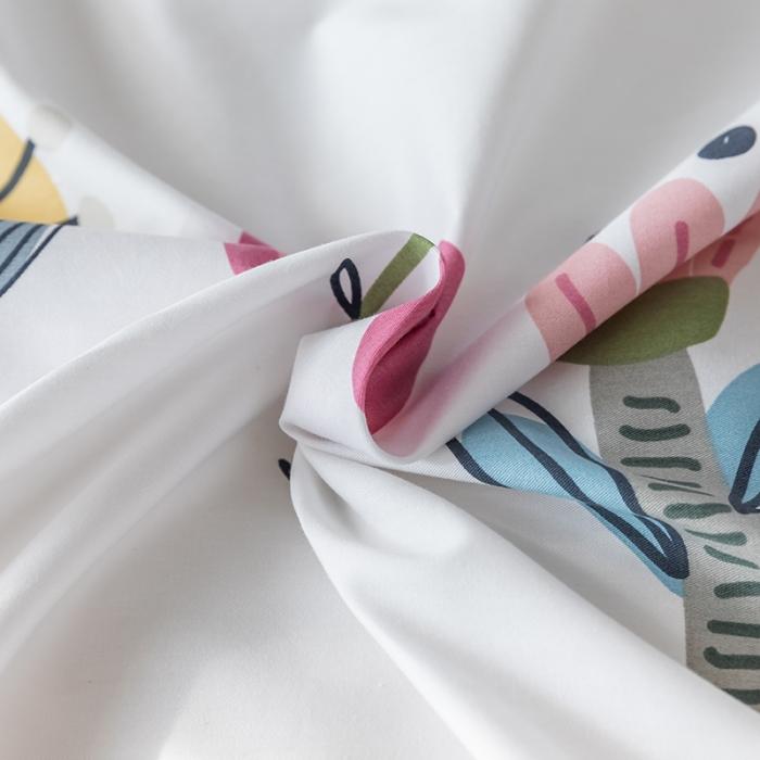 91家纺网 家纺一手货源 找家纺 窝米 2020春夏新品花卉风系列四件套 花花世界