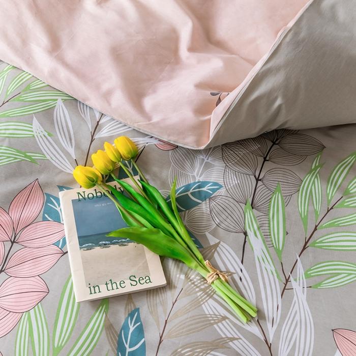 91家纺网 家纺一手货源 找家纺 窝米 2020春夏新品花卉风系列四件套 林林紫