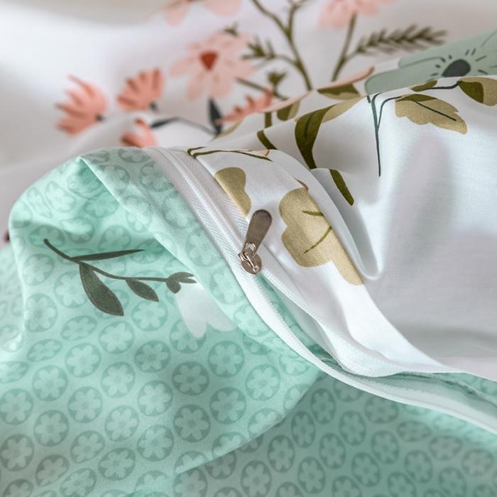 91家纺网 家纺一手货源 找家纺 窝米 2020春夏新品花卉风系列四件套 沫颂