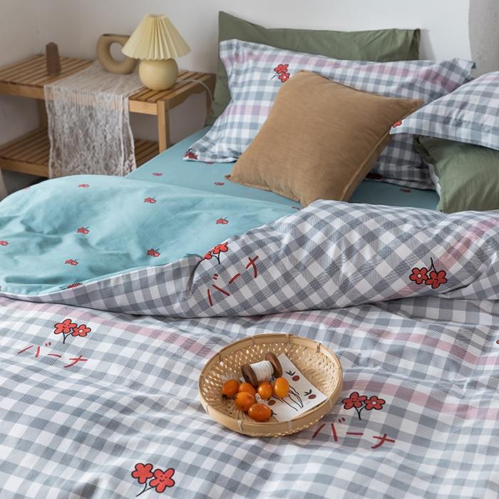 91家纺网 家纺一手货源 找家纺 窝米 2020春夏新品花卉风系列四件套 日系花花