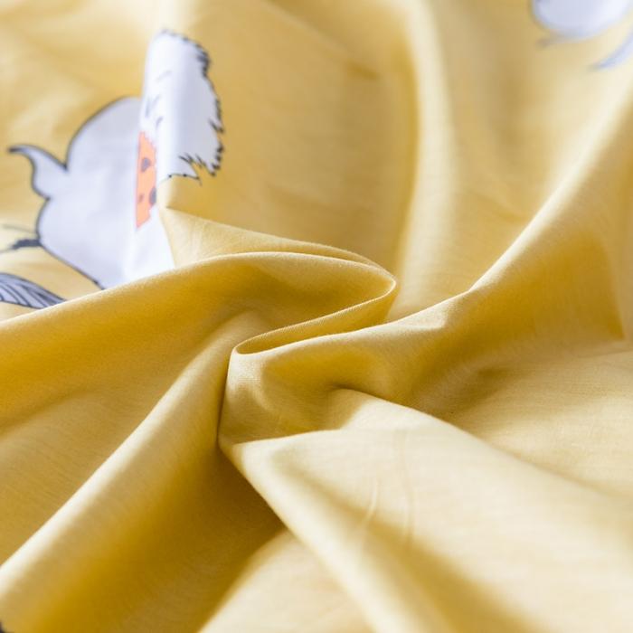 91家纺网 家纺一手货源 找家纺 窝米 2020春夏新品花卉风系列四件套 小黄花