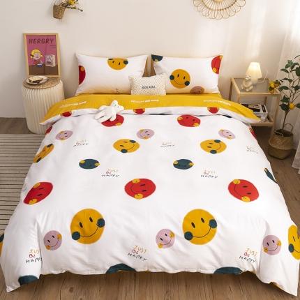 91家纺网 家纺一手货源 找家纺 （总）桃子家居 13372纯棉治愈少女系四件套影棚图一