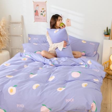 91家纺网 家纺一手货源 找家纺 （总）桃子家居 13372纯棉治愈少女系四件套影棚图一
