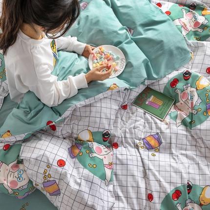 窝米 2020春夏新品-萌系卡通风系列四件套 可爱老头