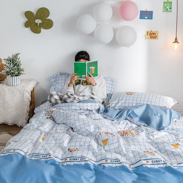 91家纺网 家纺一手货源 找家纺 窝米 2020春夏新品-萌系卡通风系列四件套 糕点派对