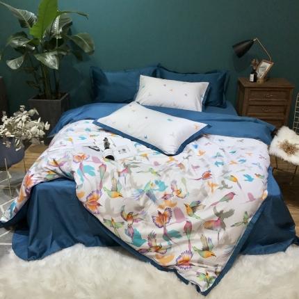 91家纺网 家纺一手货源 找家纺 （总）太古汇 2020新款60支数码印花四件套