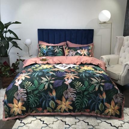 91家纺网 家纺一手货源 找家纺 （总）太古汇 2020新款60支数码印花四件套