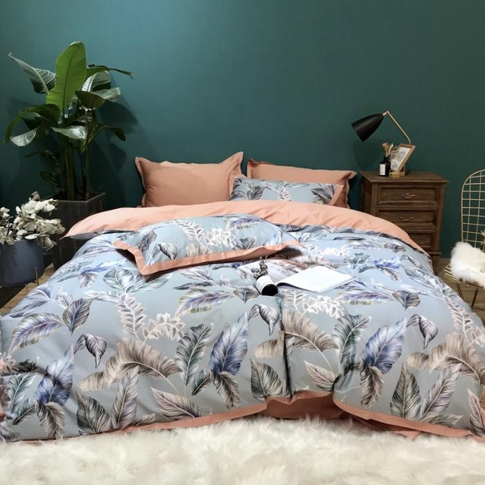 91家纺网 家纺一手货源 找家纺 太古汇 2020新款60支数码印花四件套 安林娜