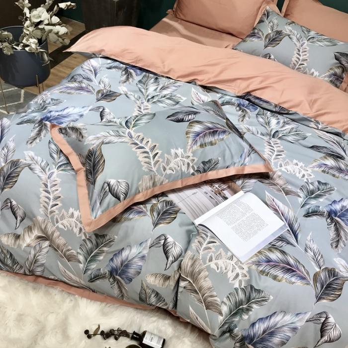 91家纺网 家纺一手货源 找家纺 太古汇 2020新款60支数码印花四件套 安林娜