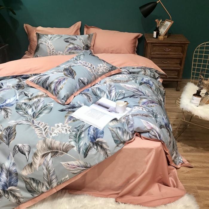 91家纺网 家纺一手货源 找家纺 太古汇 2020新款60支数码印花四件套 安林娜