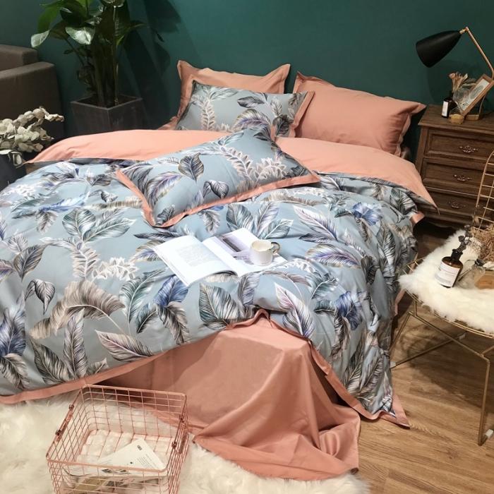 91家纺网 家纺一手货源 找家纺 太古汇 2020新款60支数码印花四件套 安林娜