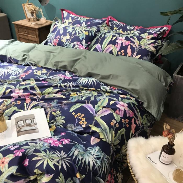 91家纺网 家纺一手货源 找家纺 太古汇 2020新款60支数码印花四件套 邦妮