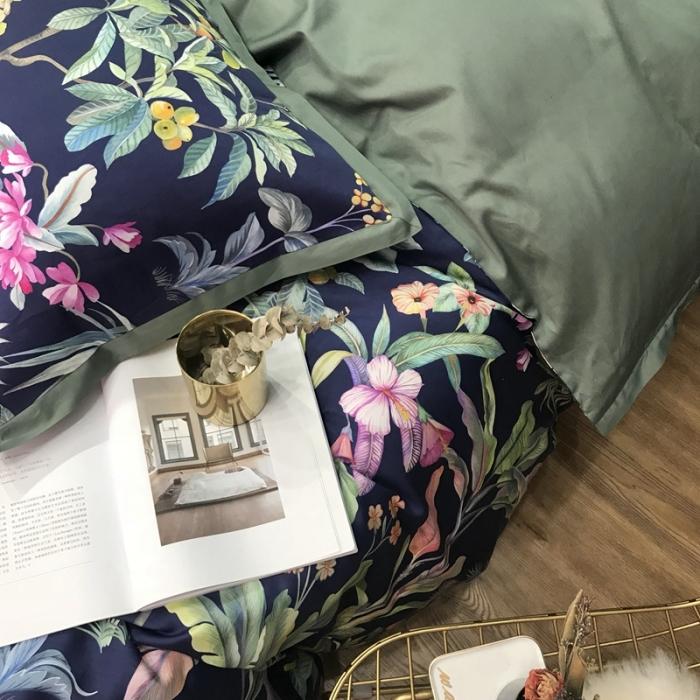 91家纺网 家纺一手货源 找家纺 太古汇 2020新款60支数码印花四件套 邦妮