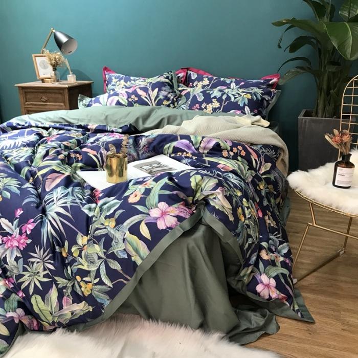 91家纺网 家纺一手货源 找家纺 太古汇 2020新款60支数码印花四件套 邦妮