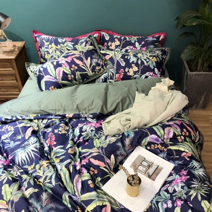 91家纺网 家纺一手货源 找家纺 太古汇 2020新款60支数码印花四件套 邦妮