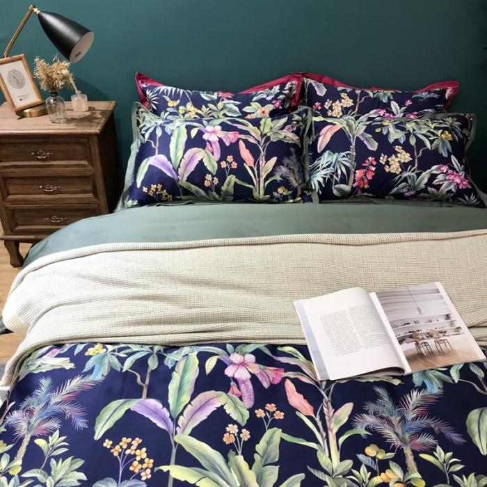 91家纺网 家纺一手货源 找家纺 太古汇 2020新款60支数码印花四件套 邦妮