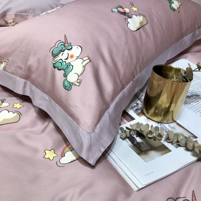 91家纺网 家纺一手货源 找家纺 太古汇 2020新款60支数码印花四件套 碧琦-粉