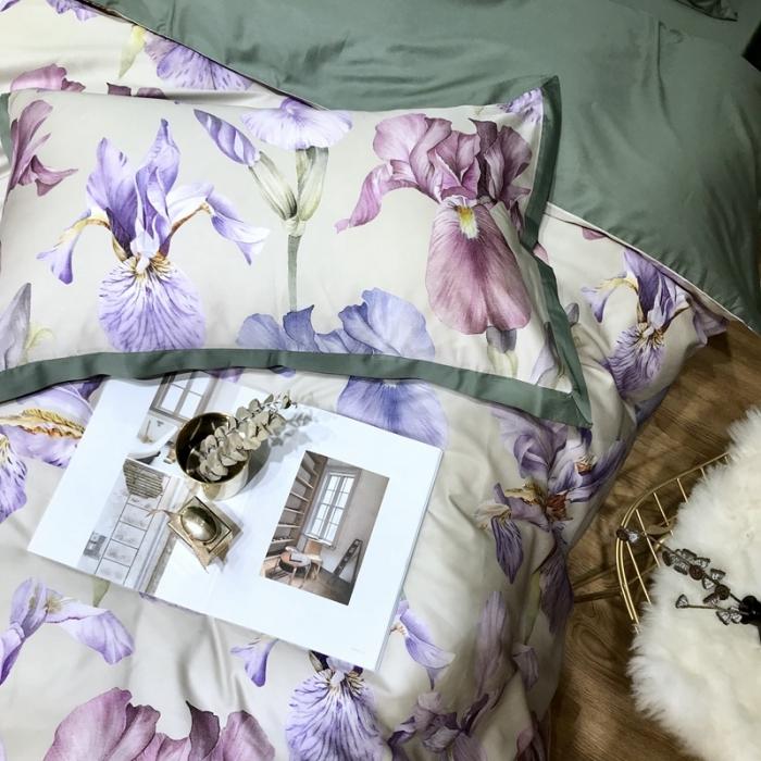 91家纺网 家纺一手货源 找家纺 太古汇 2020新款60支数码印花四件套 波莉