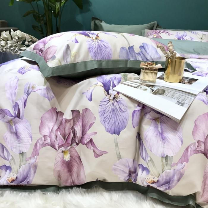 91家纺网 家纺一手货源 找家纺 太古汇 2020新款60支数码印花四件套 波莉