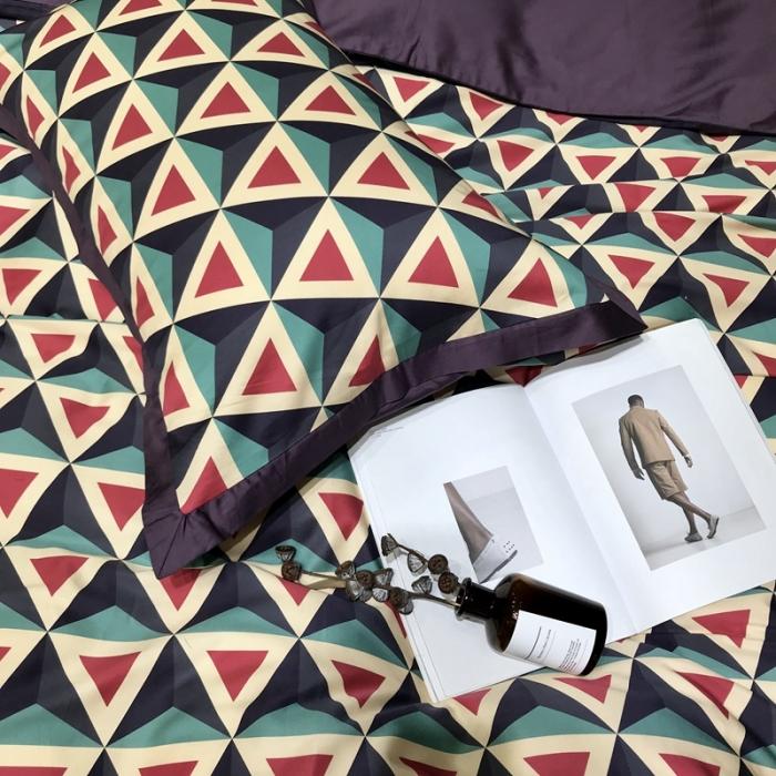 91家纺网 家纺一手货源 找家纺 太古汇 2020新款60支数码印花四件套 雷切尔