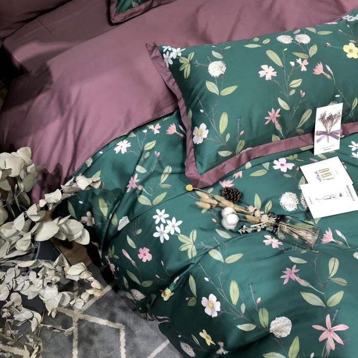 91家纺网 家纺一手货源 找家纺 太古汇 2020新款60支数码印花四件套 曼迪