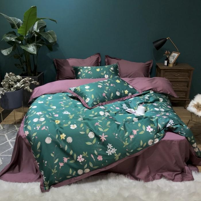 91家纺网 家纺一手货源 找家纺 太古汇 2020新款60支数码印花四件套 曼迪