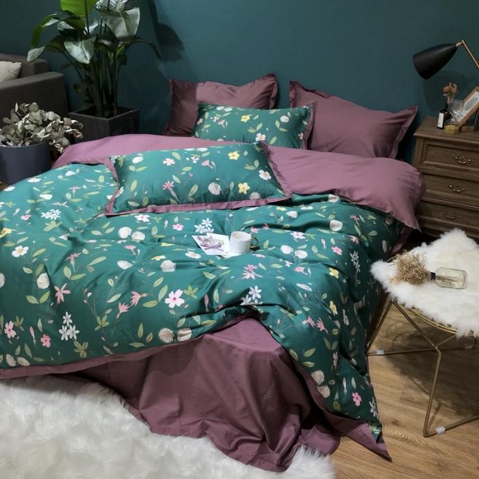 91家纺网 家纺一手货源 找家纺 太古汇 2020新款60支数码印花四件套 曼迪