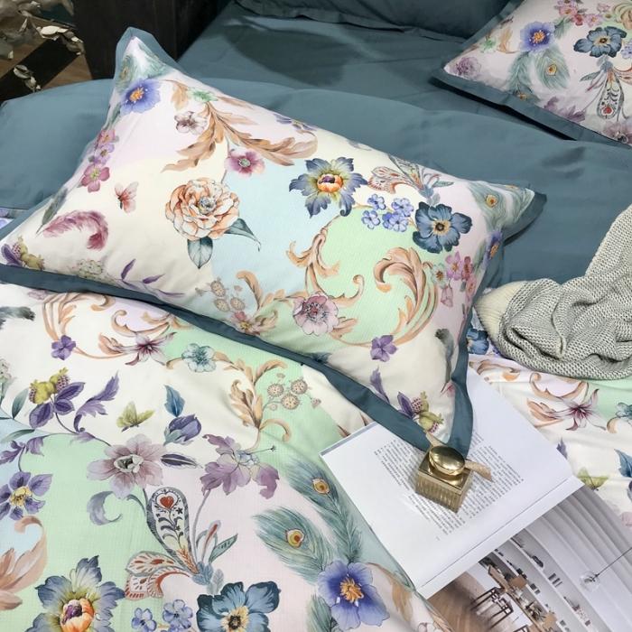 91家纺网 家纺一手货源 找家纺 太古汇 2020新款60支数码印花四件套 桑迪