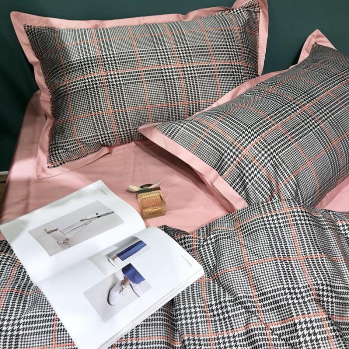 91家纺网 家纺一手货源 找家纺 太古汇 2020新款60支数码印花四件套 塔茜