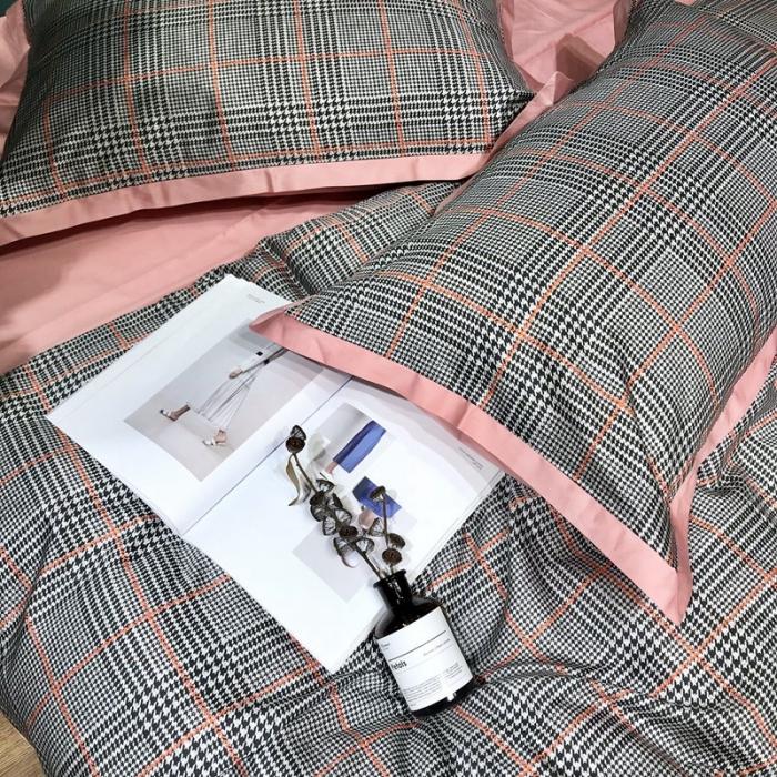 91家纺网 家纺一手货源 找家纺 太古汇 2020新款60支数码印花四件套 塔茜