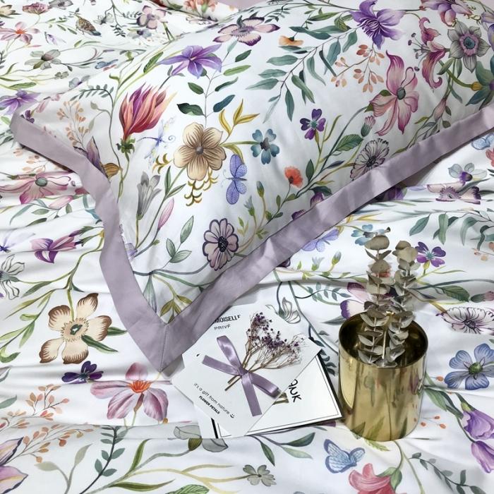 91家纺网 家纺一手货源 找家纺 太古汇 2020新款60支数码印花四件套 雪菲娜