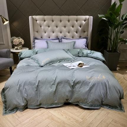 91家纺网 家纺一手货源 找家纺 （总）太古汇 2020新款60支色织小提花四件套