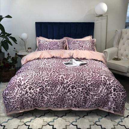 91家纺网 家纺一手货源 找家纺 太古汇 2020新款60支数码印花四件套 桑德拉-粉