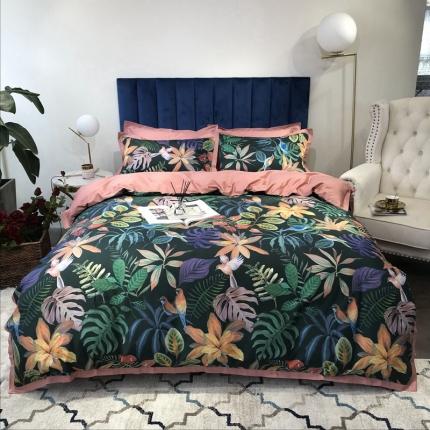 太古汇 2020新款60支数码印花四件套 温妮莎-绿